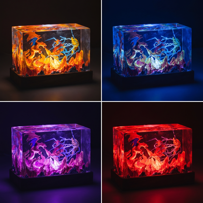 Dracaufeu VS Pikachu Lampe